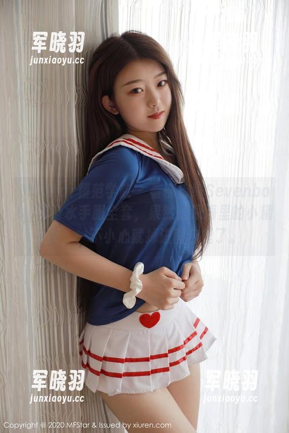 MFStar模范学院-柳侑绮Sevenbaby MFStar模范学院 - 看柳侑绮Sevenbaby那身水手服全套,果然是深海里的小精灵,一不小心就掉进图包里了。